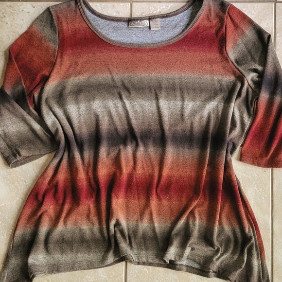 Art And Soul Tops - Art & Soul Fall Tunic Sz. 2X